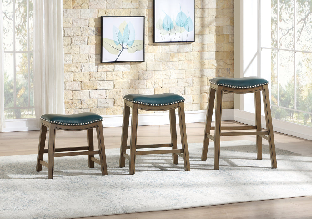 Ordway 24 Counter Height Stool, Green in Brown/Green - 5682GEN-24 - FAMSA Furniture (TX)