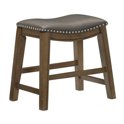 Ordway 18 Dining Stool, Gray in Gray/Brown - 5682GRY-18 - FAMSA Furniture (TX)