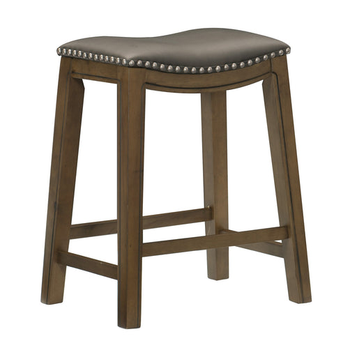 Ordway 24 Counter Height Stool, Gray in Brown/Gray - 5682GRY-24 - FAMSA Furniture (TX)