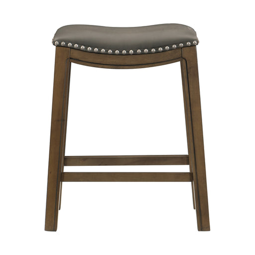 Ordway 24 Counter Height Stool, Gray in Brown/Gray - 5682GRY-24 - FAMSA Furniture (TX)