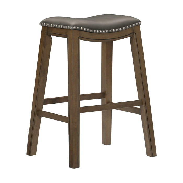 Ordway 29 Pub Height Stool, Gray in Gray/Brown - 5682GRY-29 - FAMSA Furniture (TX)