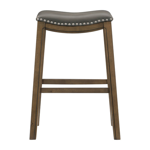 Ordway 29 Pub Height Stool, Gray in Gray/Brown - 5682GRY-29 - FAMSA Furniture (TX)