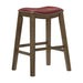 Ordway 29 Pub Height Stool, Red in Red/Brown - 5682RED-29 - FAMSA Furniture (TX)
