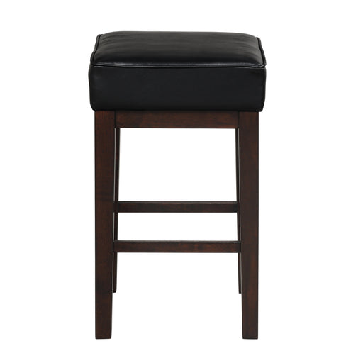 Pittsville Counter Height Stool in Black/Espresso - 5684BK-24 - FAMSA Furniture (TX)