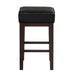 Pittsville Counter Height Stool in Black/Espresso - 5684BK-24 - FAMSA Furniture (TX)