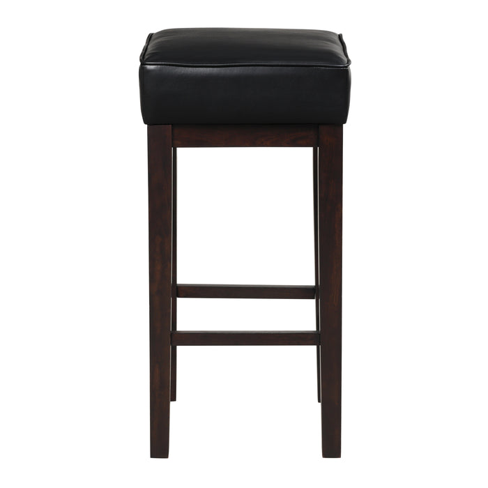Pittsville Pub Height Stool in Black/Espresso - 5684BK-29 - FAMSA Furniture (TX)