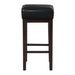 Pittsville Pub Height Stool in Black/Espresso - 5684BK-29 - FAMSA Furniture (TX)