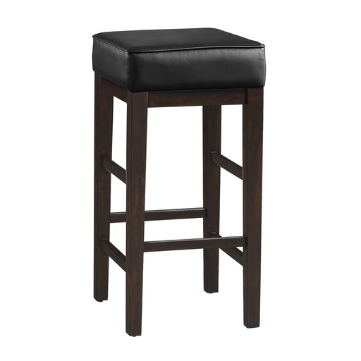 Pittsville Pub Height Stool in Black/Espresso - 5684BK-29 - FAMSA Furniture (TX)