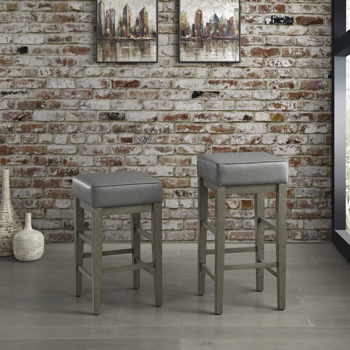 Pittsville Counter Height Stool in Gray - 5684GY-24 - FAMSA Furniture (TX)