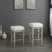 Pittsville Pub Height Stool in White/Beige - 5684WH-29 - FAMSA Furniture (TX)