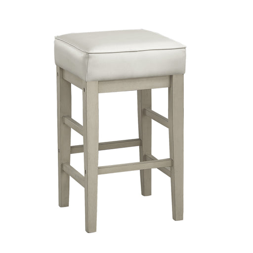 Pittsville Counter Height Stool in White/Beige - 5684WH-24 - FAMSA Furniture (TX)
