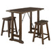 Bracknell 3-Piece Pack Counter Height Set in Brown/Cherry - 5686-32 - FAMSA Furniture (TX)