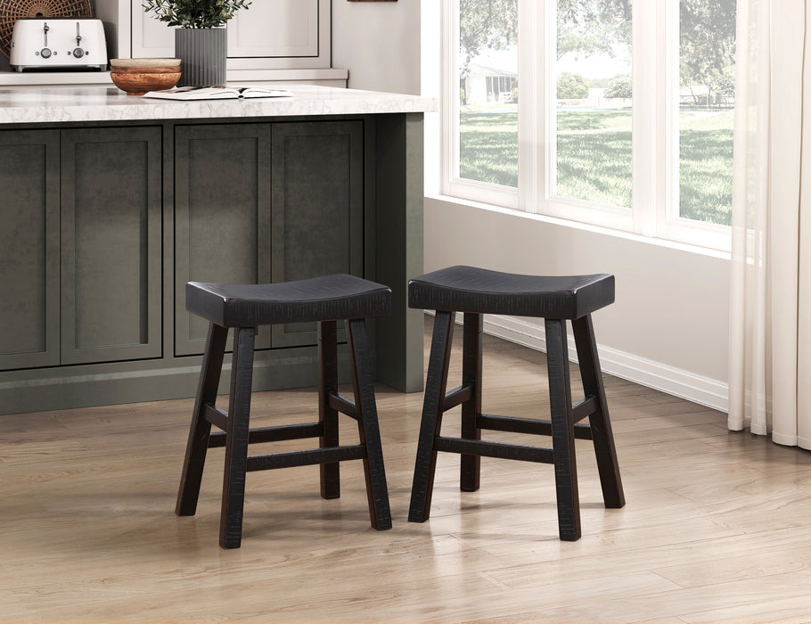 Caspian COUNTER HEIGHT STOOL in Black - 5687BLK-24 - FAMSA Furniture (TX)