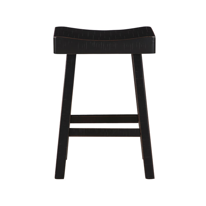 Caspian COUNTER HEIGHT STOOL in Black - 5687BLK-24 - FAMSA Furniture (TX)