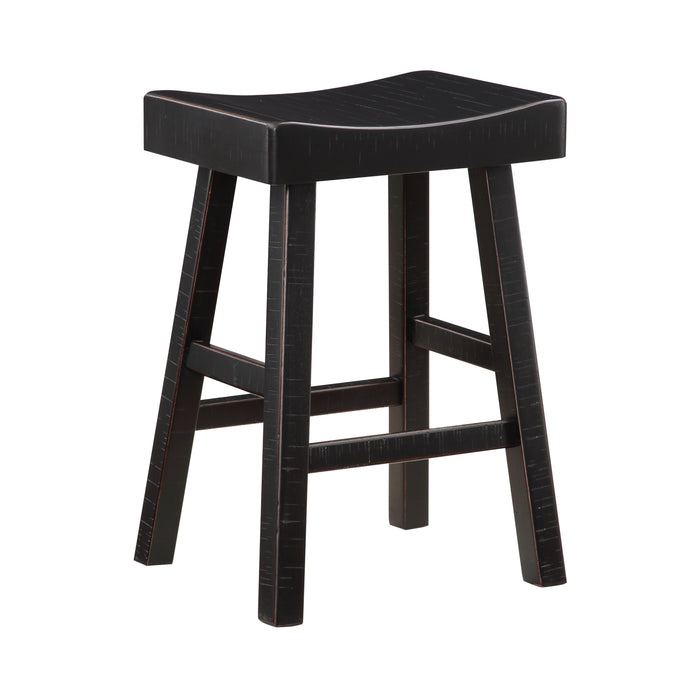 Caspian COUNTER HEIGHT STOOL in Black - 5687BLK-24 - FAMSA Furniture (TX)