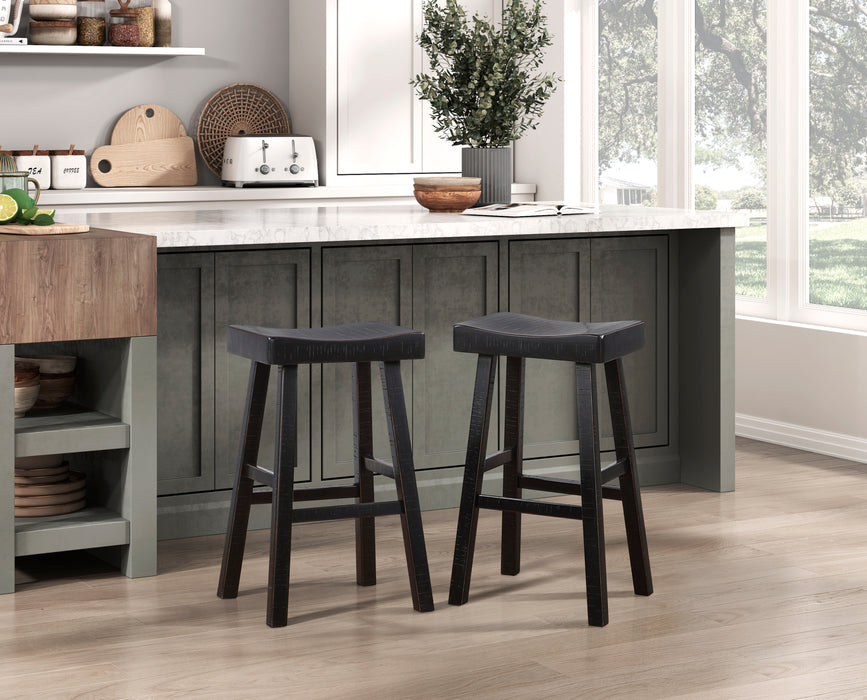 Caspian PUB HEIGHT STOOL in Black - 5687BLK-29 - FAMSA Furniture (TX)