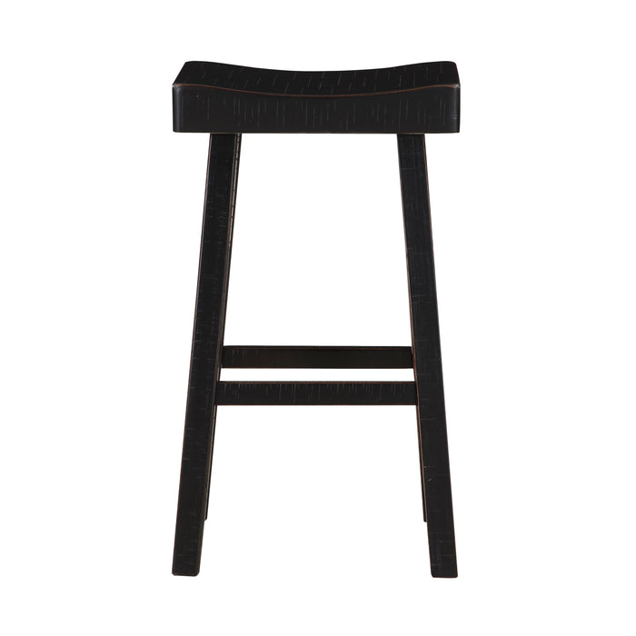 Caspian PUB HEIGHT STOOL in Black - 5687BLK-29 - FAMSA Furniture (TX)