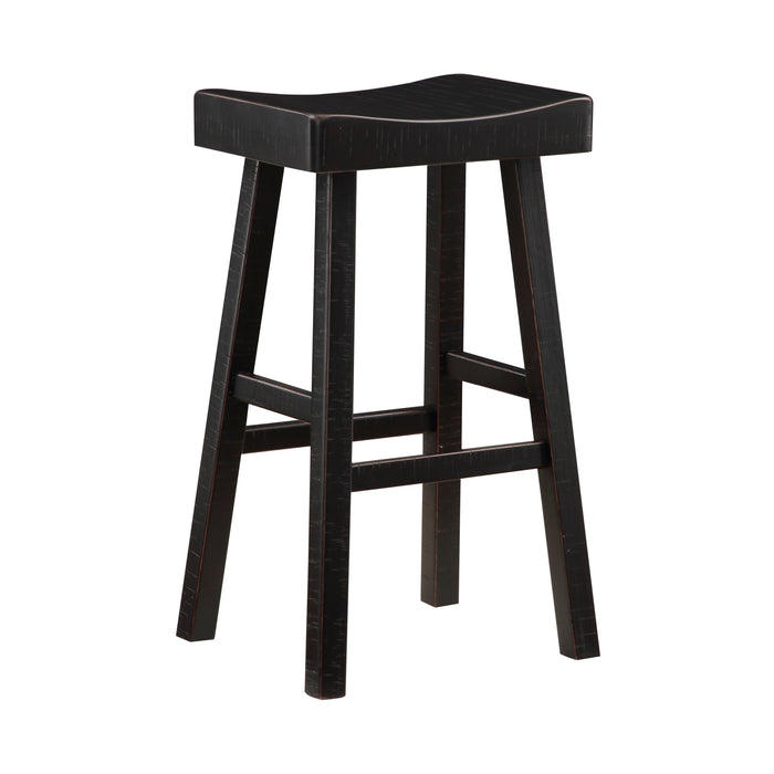 Caspian PUB HEIGHT STOOL in Black - 5687BLK-29 - FAMSA Furniture (TX)