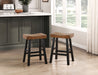 Caspian COUNTER HEIGHT STOOL in Black/Brown - 5687BTT-24 - FAMSA Furniture (TX)