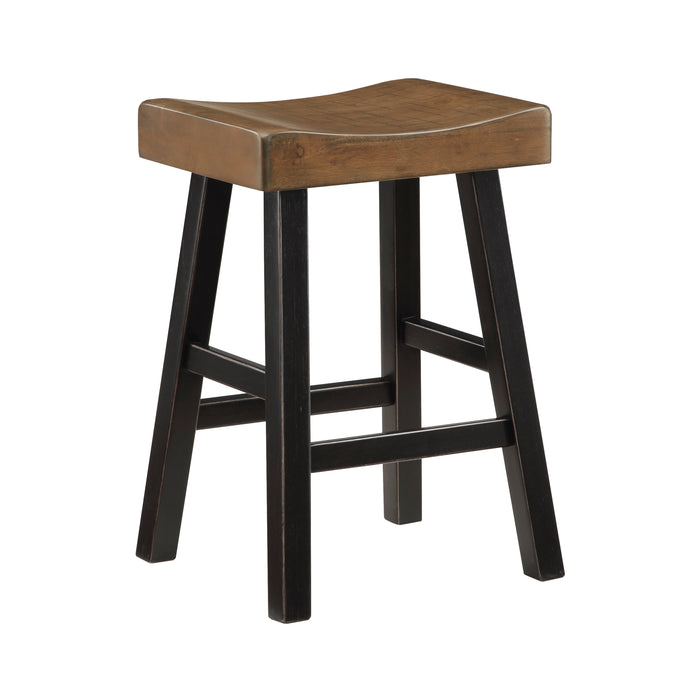 Caspian COUNTER HEIGHT STOOL in Black/Brown - 5687BTT-24 - FAMSA Furniture (TX)
