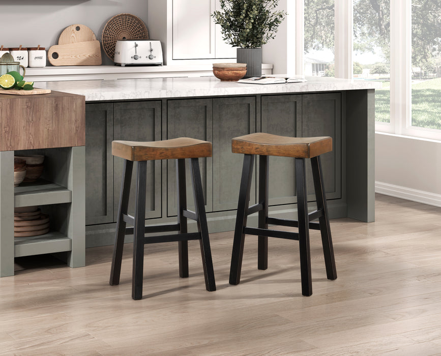 Caspian PUB HEIGHT STOOL in Black/Brown - 5687BTT-29 - FAMSA Furniture (TX)