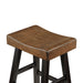 Caspian COUNTER HEIGHT STOOL in Black/Brown - 5687BTT-24 - FAMSA Furniture (TX)