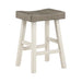 Caspian COUNTER HEIGHT STOOL in Brown/White - 5687WTT-24 - FAMSA Furniture (TX)
