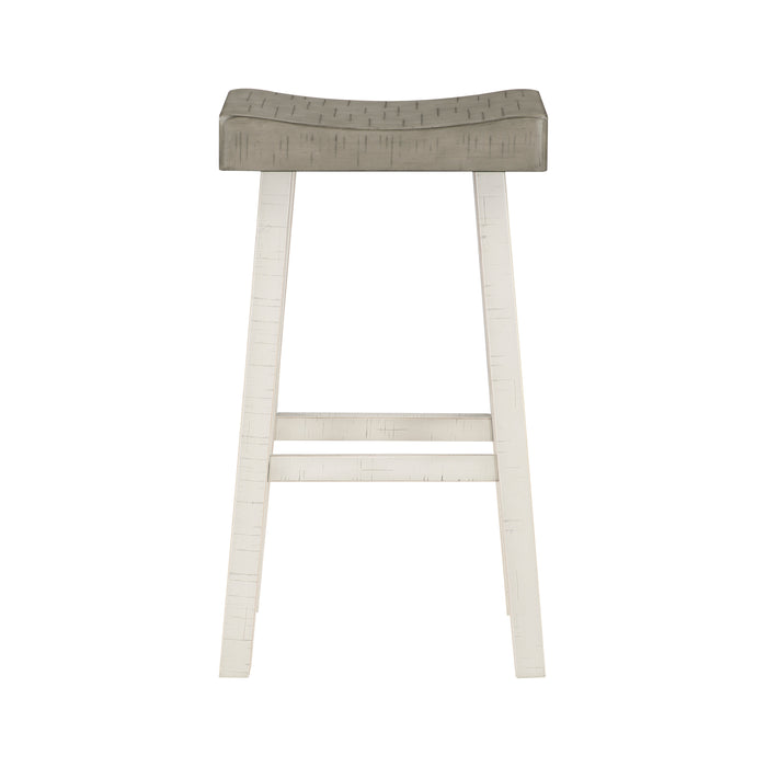 Caspian PUB HEIGHT STOOL in Brown/White - 5687WTT-29 - FAMSA Furniture (TX)