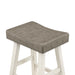 Caspian COUNTER HEIGHT STOOL in Brown/White - 5687WTT-24 - FAMSA Furniture (TX)