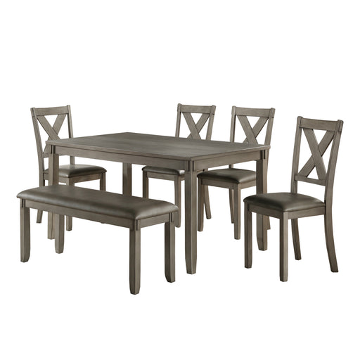 Holders 6-Piece Pack Dinette Set in Gray - 5693 - FAMSA Furniture (TX)