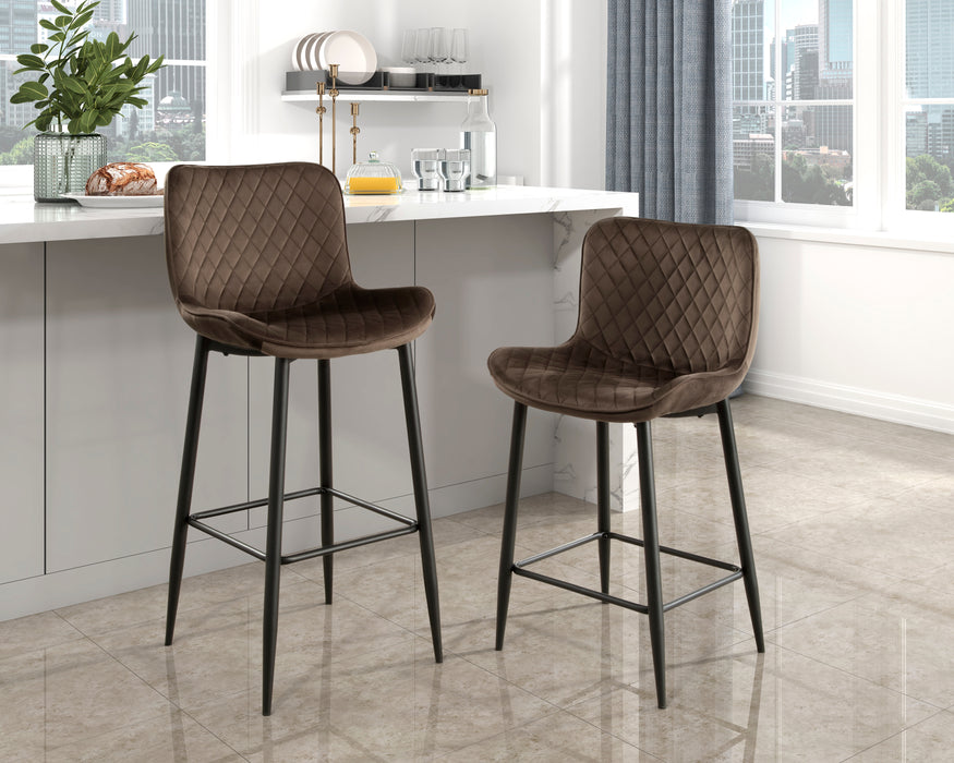 Nya Counter Height Chair in Black/Brown - 5695BRW-24 - FAMSA Furniture (TX)
