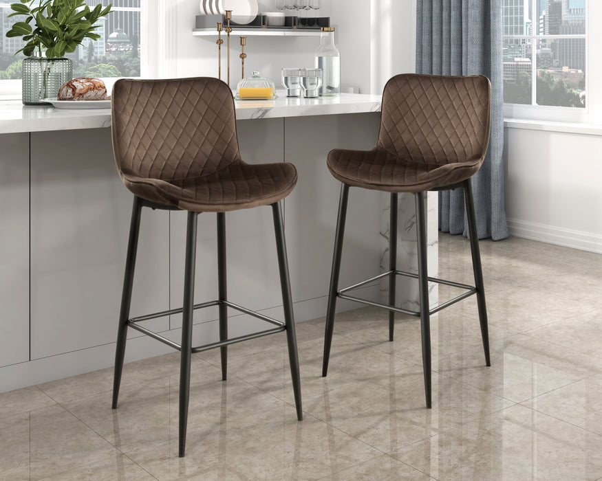 Nya Pub Height Chair in Black/Brown - 5695BRW-29 - FAMSA Furniture (TX)