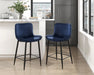 Nya Counter Height Chair in Black/Blue - 5695DBU-24 - FAMSA Furniture (TX)