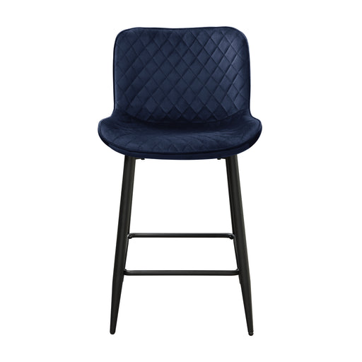 Nya Counter Height Chair in Black/Blue - 5695DBU-24 - FAMSA Furniture (TX)