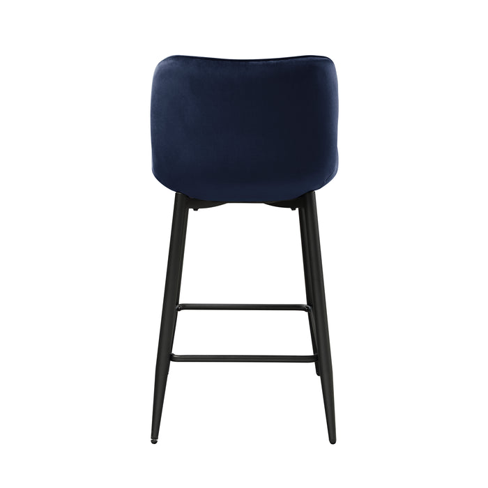 Nya Counter Height Chair in Black/Blue - 5695DBU-24 - FAMSA Furniture (TX)