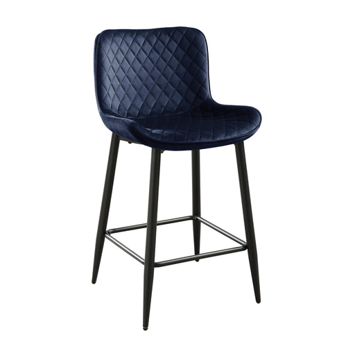 Nya Counter Height Chair in Black/Blue - 5695DBU-24 - FAMSA Furniture (TX)