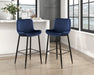 Nya Pub Height Chair in Black/Blue - 5695DBU-29 - FAMSA Furniture (TX)