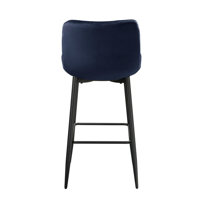 Nya Pub Height Chair in Black/Blue - 5695DBU-29 - FAMSA Furniture (TX)