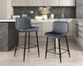Nya Counter Height Chair in Black/Gray - 5695DGY-24 - FAMSA Furniture (TX)