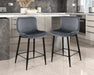 Nya Counter Height Chair in Black/Gray - 5695DGY-24 - FAMSA Furniture (TX)