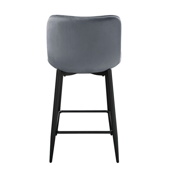 Nya Counter Height Chair in Black/Gray - 5695DGY-24 - FAMSA Furniture (TX)