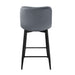 Nya Counter Height Chair in Black/Gray - 5695DGY-24 - FAMSA Furniture (TX)