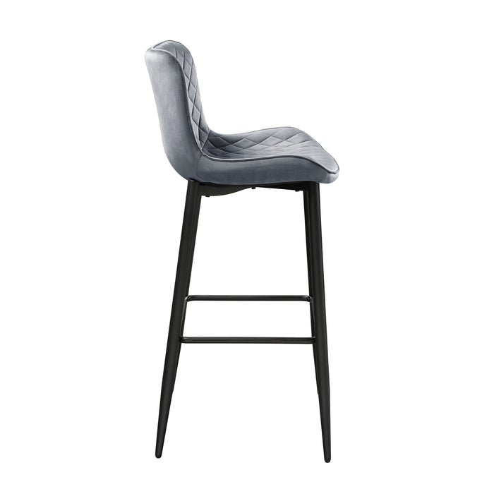 Nya Pub Height Chair in Black/Gray - 5695DGY-29 - FAMSA Furniture (TX)