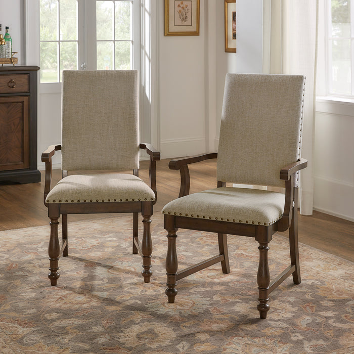 Stonington Arm Chair in Brown/Gray - 5703A - FAMSA Furniture (TX)