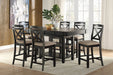 Baywater Counter Height Chair in Black/Beige - 5705BK-24 - FAMSA Furniture (TX)
