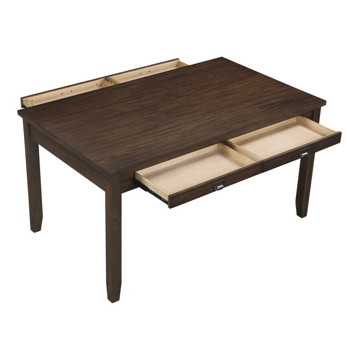 Binghampton 5pc Set (TB+4S) in Cherry/Gray - 5710-60*5 - FAMSA Furniture (TX)