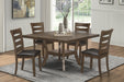 Darla Dining Table w/18" Butterfly Leaf, Mindy Veneer in Brown - 5712-54* - FAMSA Furniture (TX)