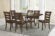 Darla Dining Table w/18" Butterfly Leaf, Mindy Veneer in Brown - 5712-54* - FAMSA Furniture (TX)