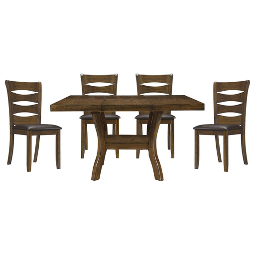 Darla 5pc Set (TB+4S) in Brown - 5712-54*5 - FAMSA Furniture (TX)