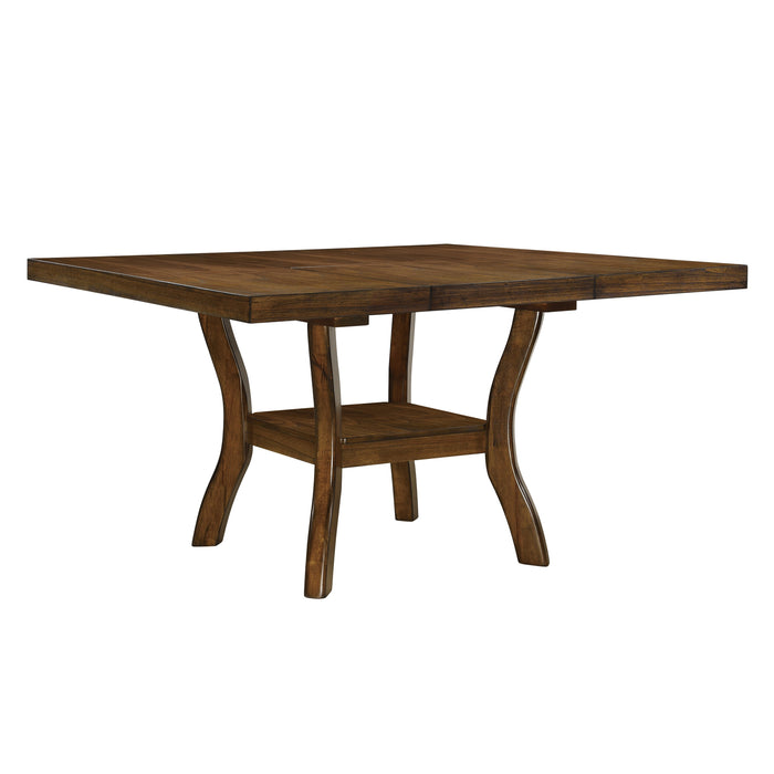 Darla Dining Table w/18" Butterfly Leaf, Mindy Veneer in Brown - 5712-54* - FAMSA Furniture (TX)